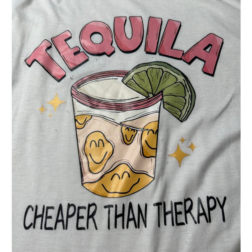 SHEIN: White Tequila Cartoon Tee - Picture 5 of 7
